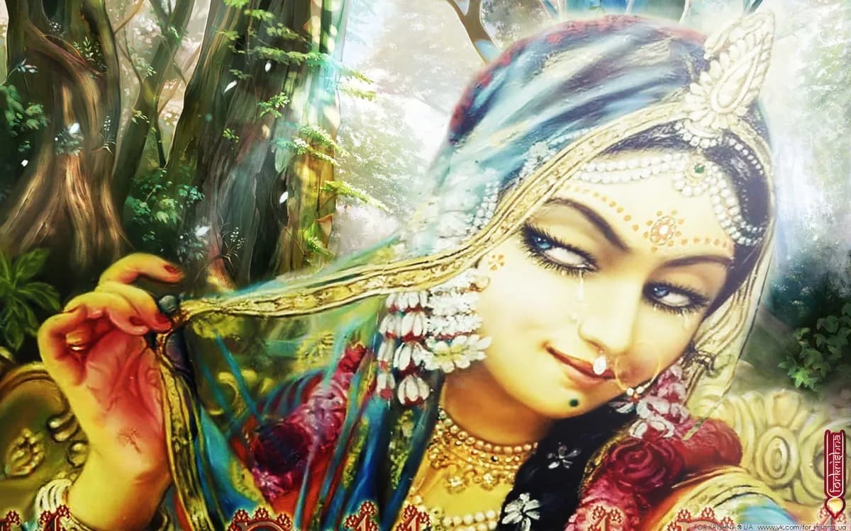 Śrīmatī Rādhikā and the Sakhīs